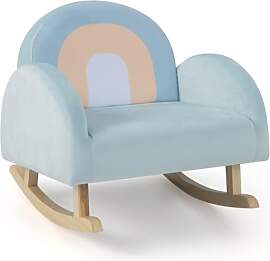 DREAMADE Kindersessel, Kindersofa aus Veloursstoff 