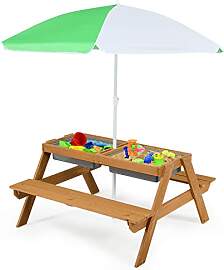 DREAMADE Kindersitzgarnitur mit Sonnenschirm,