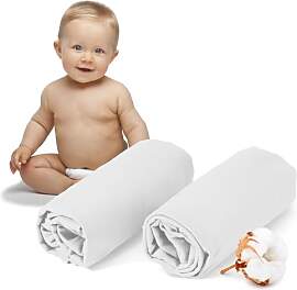 Dreamzie - 2er-Set Spannbettlaken 40x80 cm -