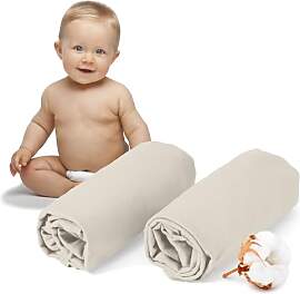 Dreamzie - 2er-Set Spannbettlaken 40x90 cm -