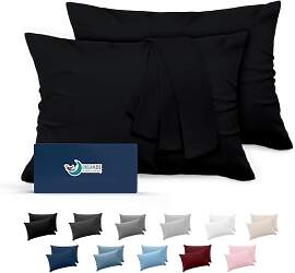 Dreamzie Kissenbezug 40x60 Schwarz 2er Set