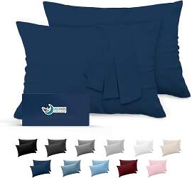 Dreamzie Kissenbezug 40x70 Dunkelblau 2er Set