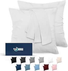 Dreamzie Kissenbezug 80x80 Weiß 2er Set