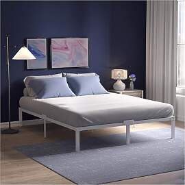 Dreamzie Metallbett 180x200 weiß mit Lattenrost - 
