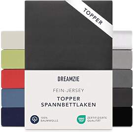 Dreamzie Premium Topper Spannbettlaken 90x200 cm - 