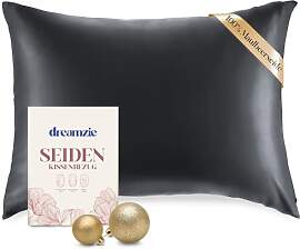DREAMZIE Seidenkissenbezug 50x70 cm für Haar und