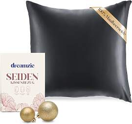DREAMZIE Seidenkissenbezug 65x65 cm für Haar und