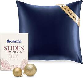 DREAMZIE Seidenkissenbezug 80x80 cm für Haar und