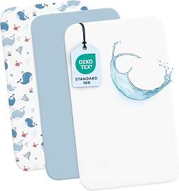 Dreamzie Set 2 Spannbettlaken Kinderwagen + 1