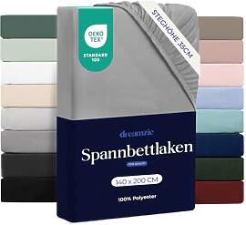 Dreamzie - Spannbettlaken 140x200cm | Mikrofaser