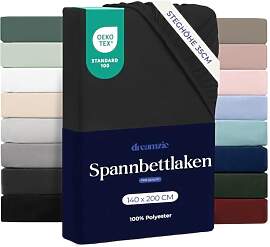 Dreamzie - Spannbettlaken 140x200cm | Mikrofaser