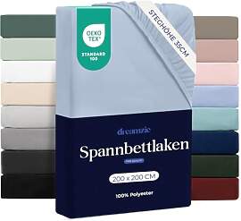 Dreamzie - Spannbettlaken 200x200 | Mikrofaser
