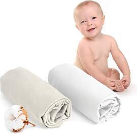 Dreamzie - Spannbettlaken 70x140 Baby 2er Pack