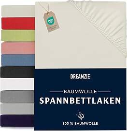 Dreamzie - Spannbettlaken 70x190/200cm - Baumwolle 