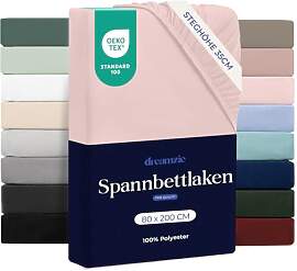 Dreamzie - Spannbettlaken 80x200 | Mikrofaser