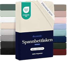 Dreamzie - Spannbettlaken 80x200 | Mikrofaser