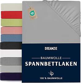 Dreamzie - Spannbettlaken 90x190/200cm - Baumwolle 