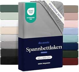 Dreamzie - Spannbettlaken 90x200cm | Mikrofaser