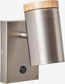 Drehbare Wandlampe Aus Eisen Amaranto Grau Chrom - 