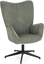 Drehsessel Inas aus Stoff, klassischer Stil,