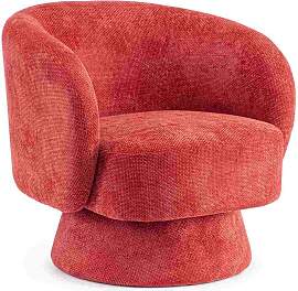 Drehsessel Julienne aus Stoff, modern, rot Cherry, 