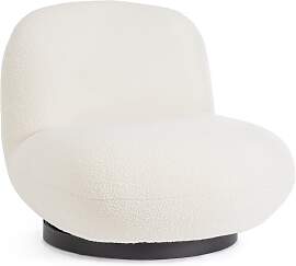 Drehsessel Margot aus Bouclè-Stoff, modern und