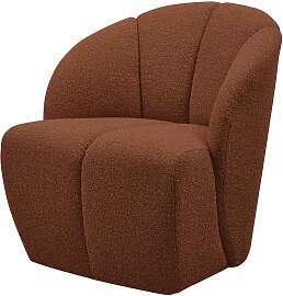 Drehsessel Mojo aus Bouclé-Stoff, modern und