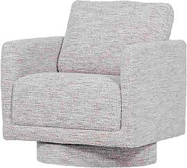 Drehsessel Oska aus Melange-Stoff, modern und