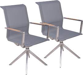 Drehstuhl GARDEN PLEASURE "SALIDA", grau 