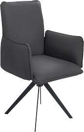 Drehstuhl K+W KOMFORT & WOHNEN, grau (asphalt, 