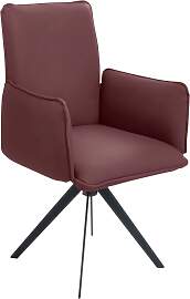 Drehstuhl K+W KOMFORT & WOHNEN, rot (cabernet, 