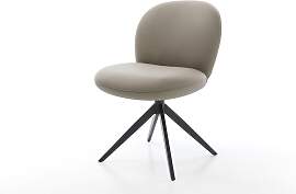 Drehstuhl Nube-Flex Echt-Leder Schlamm