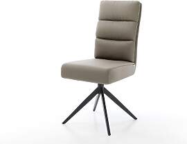 Drehstuhl Pela-Flex Echt-Leder Schlamm