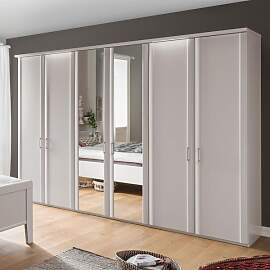 Drehtüren-Kleiderschrank Calimera mit Spiegel H