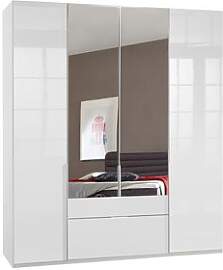Drehtüren-Kleiderschrank Esperia mit Schubladen