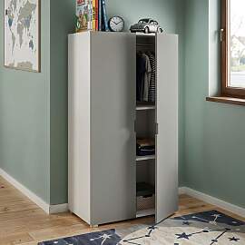 Drehtüren-Kleiderschrank Kids Town Color Buche