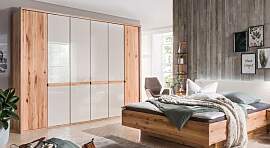 Drehtüren-Kleiderschrank Leandra Kernbuche