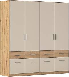 Drehtürenschrank Celle-Super Champagner/Eiche