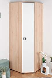 Drehtürenschrank / Eckkleiderschrank 20, Farbe: