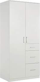 Drehtürenschrank Lasse 2T Weiß