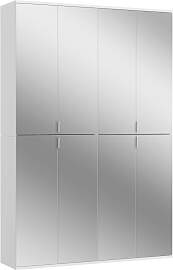 Drehtürenschrank Projekt X ca. 122x193 cm Weiß