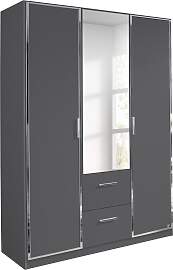 Drehtürenschrank RAUCH "Marl", grau