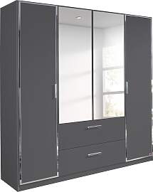Drehtürenschrank RAUCH "Marl", grau