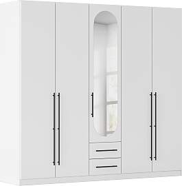 Drehtürenschrank Velora Weiß