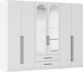 Drehtürenschrank Velora Weiß