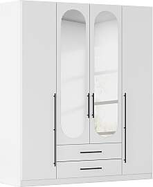 Drehtürenschrank Velora Weiß