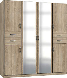 Drehtürenschrank WIMEX "Bitburg", braun 