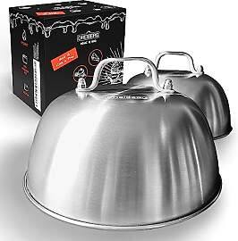 DREIBERG® Burgerglocke 2er Set – Edelstahl
