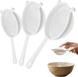 Dreiteiliges Set Plastiksieb,40 Mesh Kleines