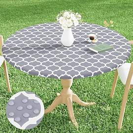 Dremisland Runde Elastische Tischdecke Fitted